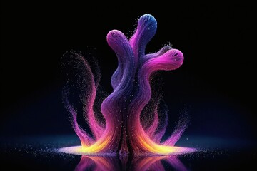 Canvas Print - background of technological concepts