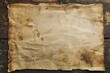 © Nia™ - Blank aged paper sheet as old dirty frame background with dust and stains. Front view. Vintage and antique art concept. Detailed closeup studio shot. Toned - generative ai