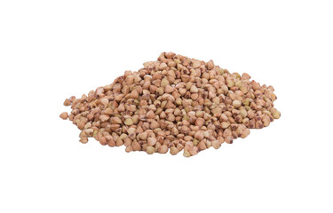 Pile of buckwheat seeds isolated on transparent png