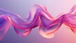 © Khoirul Project - fluid dynamic 3d ribbon waves on a pink gradient background