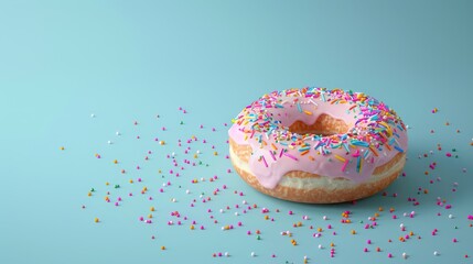 Wall Mural - national donut day with copy space area