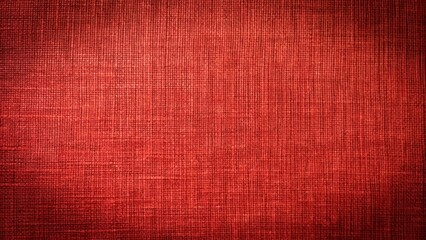 Vibrant red natural fabric with intricate woven texture, showcasing soft cotton or linen material, against a rich warm red canvas background.