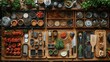 © Pachara - The photo shows a variety of fresh herbs and spices, as well as some cooking utensils