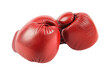 © AIsofeel - Close-up of two red boxing gloves isolated on white background, symbolizing sports, competition