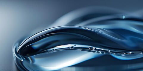 extreme macro photo of clean polished glass, edges with light from four different colors, depth of field, blurred, dark and dark blue, blur background, natural colors, aspect ratio 2:1, banner,