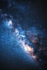 Wall Mural - A dramatic close-up view of a galaxy's core, brilliantly lit and teeming with colors, showcasing the dynamic and energetic processes at the heart of a galaxy