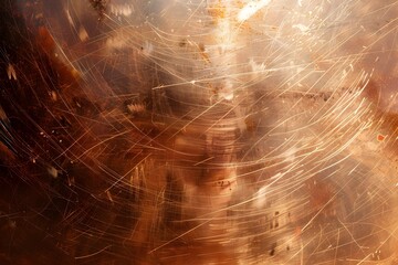 Canvas Print - Scratched Copper Plate Texture Background