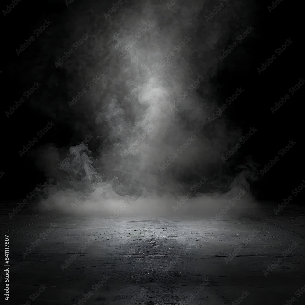 A smoke and light in a dark room or stage background for product placement  Stock Photo | Adobe Stock, image size:1000x1000