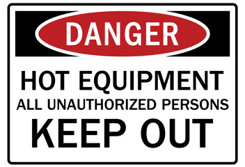 Canvas Print - Unauthorized persons keep out sign