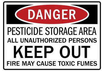 Canvas Print - Unauthorized persons keep out sign