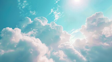 Wall Mural - Clouds drifting in the sky