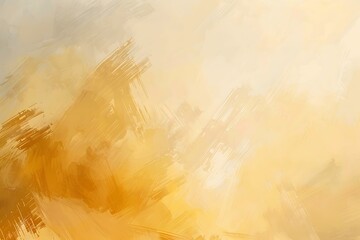 Sticker - Abstract Golden Sunset Brushstroke Background