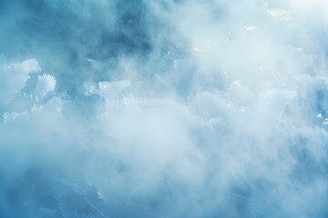 Poster - Abstract Ice Background with Blue Mist