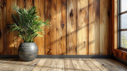 Poster - wooden door