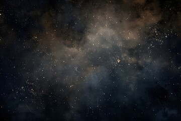 Dark Space Background with Stars and Gradient