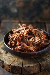 Wall Mural - Meat on wooden table