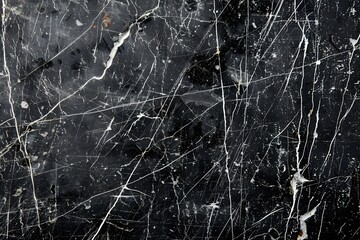 Poster - Abstract Black Background with White Scratches