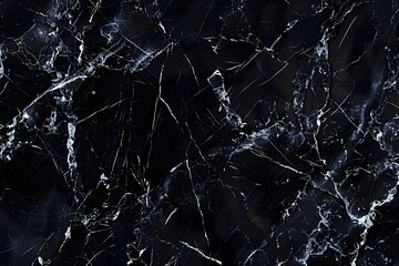 Wall Mural - Seamless Black Marble Texture Background