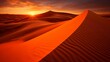 © pueb - Beautiful desert landscape with sand dunes under a scorching hot sun - arid climate photography