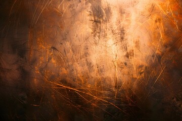 Poster - Abstract Copper Background With Scratches