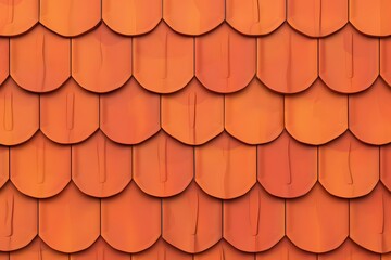 Canvas Print - Orange Clay Roof Tile Texture Background