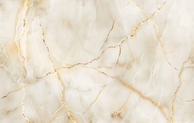 Wall Mural - Beige Marble Texture with Golden Veins