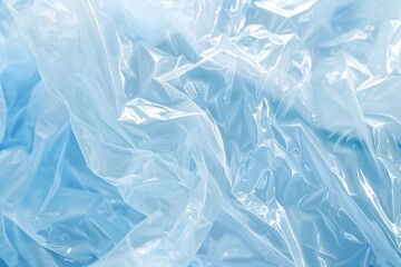 Canvas Print - Abstract Blue Plastic Bag Texture