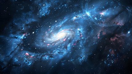 Wall Mural - Abstract space background. Star and galaxy in space