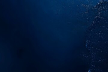 Poster - Minimalist Dark Blue Water Surface Top View