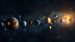 © master graphics  - Astrology astronomy earth outer space solar system mars planet milky way galaxy