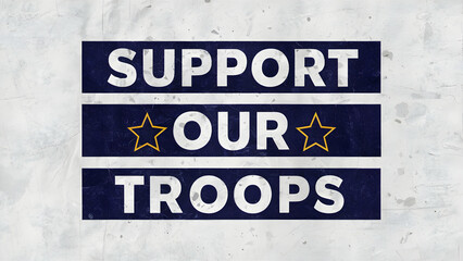 A support our troops wristband