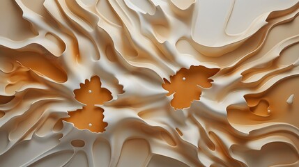 5. Generate a picture of a captivating minimalist artwork, featuring liquid splashes arranged in an intricate cutout pattern, exuding a sense of vibrancy and sophistication.