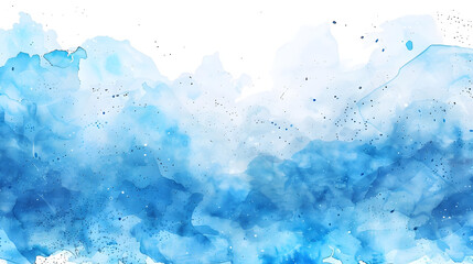 Wall Mural - blue watercolor space background. illustration painting
