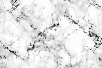 Canvas Print - White Marble Texture Background - Realistic High Resolution