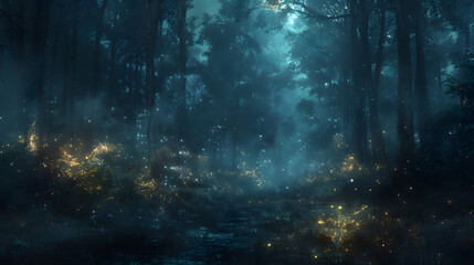 Wall Mural - Dark forest wallpaper