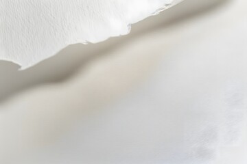 Wall Mural - White Paper Texture with Soft Shadows Mockup