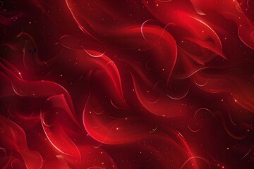 Poster - Abstract Red Background with Glowing Lines