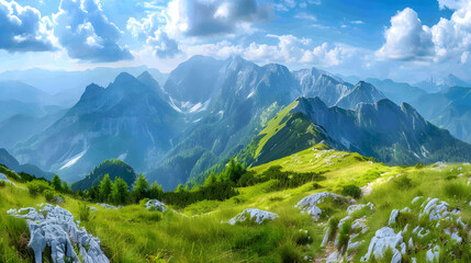 Wall Mural - Mountain landscape