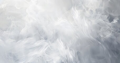 Poster - Abstract White Clouds, Dreamy Atmosphere