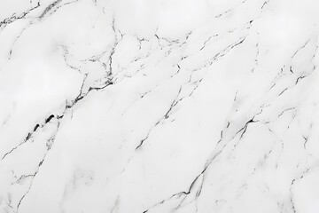 Canvas Print - White Marble Texture Background - Top View