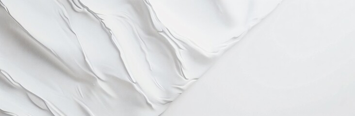 Poster - Minimalist White Fabric Drape Background