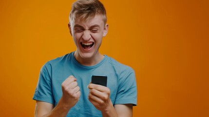 Wall Mural - The Excited Young Man