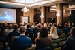 © Dzmitry Halavach - audience people unrecognizable focus concept entrepreneurship business hall conference event talk giving speaker meeting lecture businessman seminar education speech congress workshop man