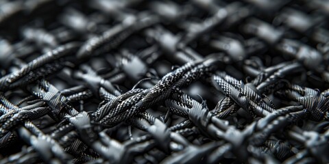 Canvas Print - A close-up shot of a bunch of metal wires