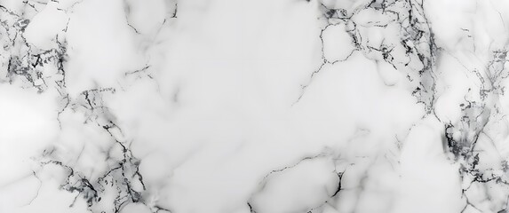 Canvas Print - White Marble Background Texture, Top View