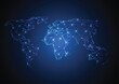 © royyimzy - Global network business connection. World map point and line composition concept of global business. Vector Illustration