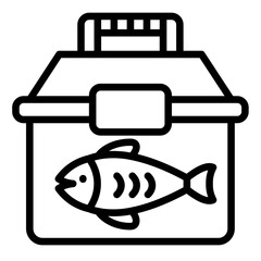 Sticker - Fishing Tackle Box Icon