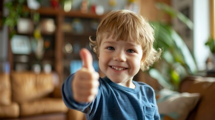 Wall Mural - The happy blonde boy