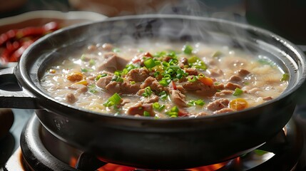 Wall Mural - boiling soup delicious food