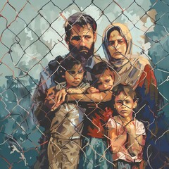 Wall Mural - World refugee day 20th June banner